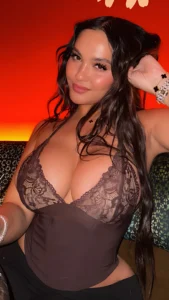 Stella Hudgens on Big Boobs and Phone Booth Topless