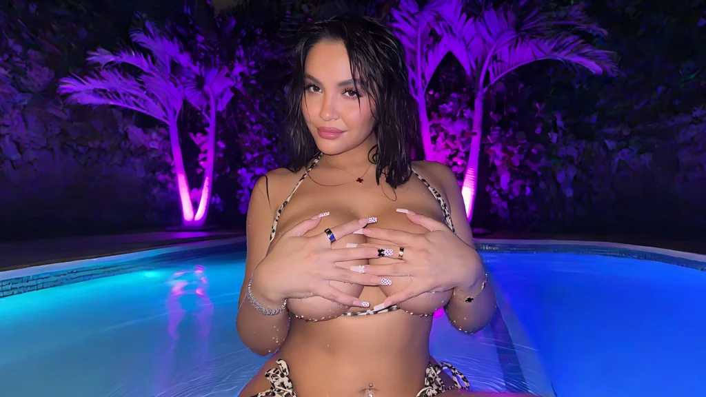 Stella Hudgens on Big Boobs and Phone Booth Topless